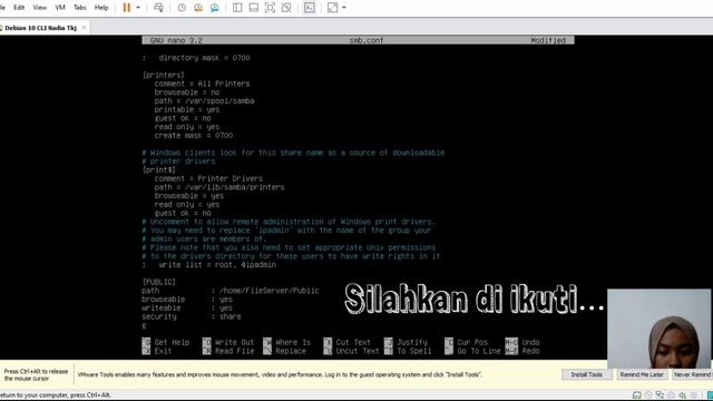 #5 INSTALASI DAN KONFIGURASI FILE SERVER (SAMBA) DI DEBIAN 10 смотреть онлайн