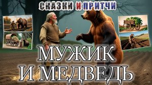 Русская народная сказка «Мужик и медведь» \ Мультфильм «Мужик и медведь: Репа и рожь»