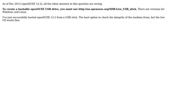 Installing openSuSE from pendrive (4 Solutions!!) смотреть онлайн