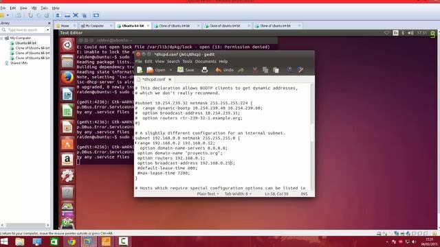 DHCP en Linux (Ubuntu) смотреть онлайн