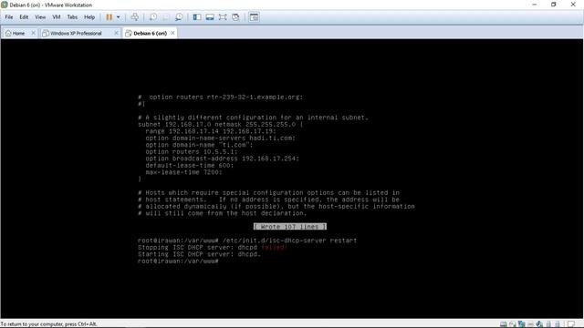 Tutorial Setting DHCP Server Debian смотреть онлайн