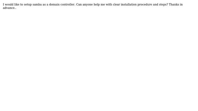 Ubuntu: How to setup samba as a domain controller? смотреть онлайн