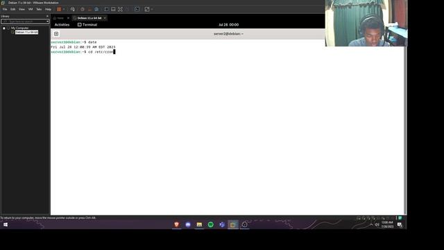 2.5 (B) || Experiment 11-4 cron.d || Debian 12 смотреть онлайн