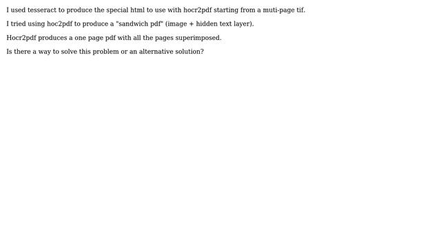 Ubuntu: How do I produce a multi-page sandwich pdf with hocr2pdf? смотреть онлайн