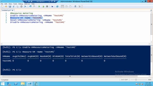 Resource metering for Hyper-V with Powershell on Windows Server 2012 R2 смотреть онлайн