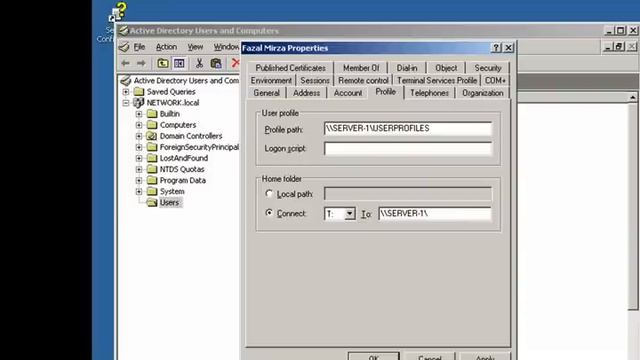 create user Accounts on Windows Server 2003 смотреть онлайн