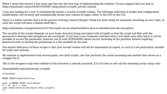 Ubuntu: Securely automount encrypted drive at user login (4 Solutions!!) смотреть онлайн