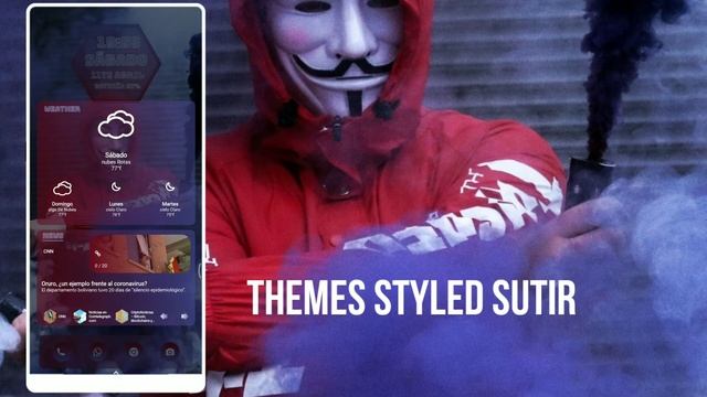 Personalización Extrema Android. Homescreen KLWP Theme Styled Sutir. смотреть онлайн