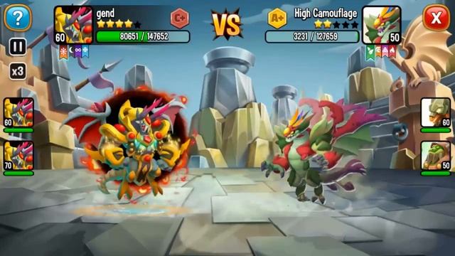 Max upgrade for ZHC dragon MAX Lv.70 in Dragon City 2022! 😱