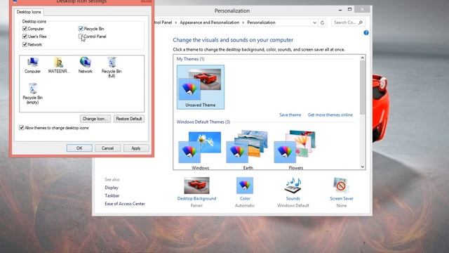 How to bring Desktop Icons in windows7 and windows8 смотреть онлайн