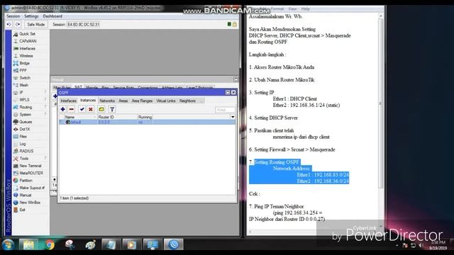 Konfigurasi Nat dan OSPF di Mkrotik - SMK YPM 1 TAMAN ~By Vicky F~ смотреть онлайн