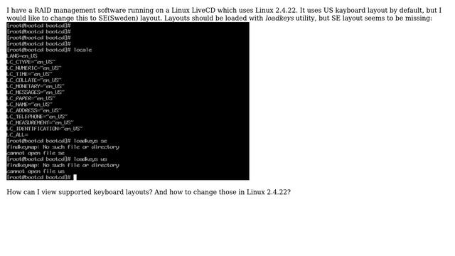 DevOps & SysAdmins: list and change supported keyboard layout in Linux 2.4.22 смотреть онлайн