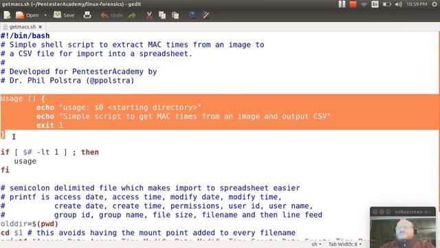 Pentester Academy Linux Forensics course First steps after mounting an image part1 building a .... смотреть онлайн