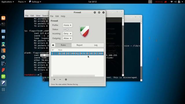 Setting Firewall Kali Linux смотреть онлайн