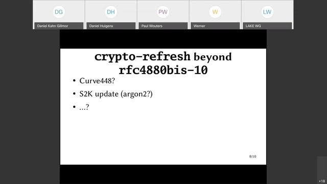 OPENPGP WG Interim Meeting, 2021-02-26 смотреть онлайн
