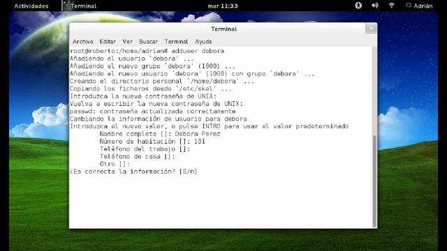 Usuario estándar adicional en Debian 7 смотреть онлайн