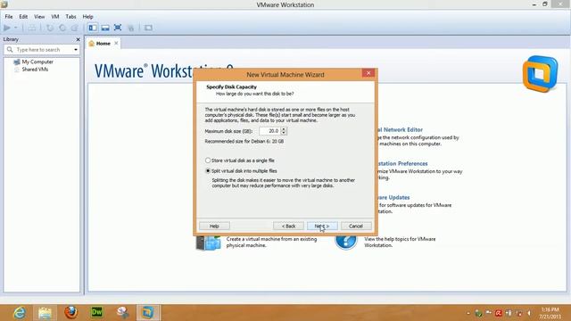 Install Debian di VmWare Part 1 смотреть онлайн