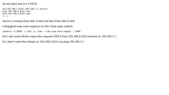 Unix & Linux: How to blocks icmp echo requests from a subnet? (2 Solutions!!) смотреть онлайн
