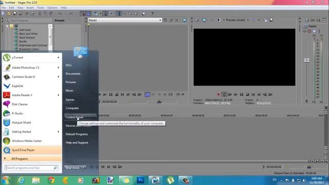 How to change Sony Vegas Pro 12 Color themes [HD] смотреть онлайн