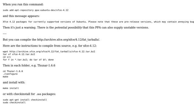 Ubuntu: Install stable release of xfce 4.12 (2 Solutions!!) смотреть онлайн