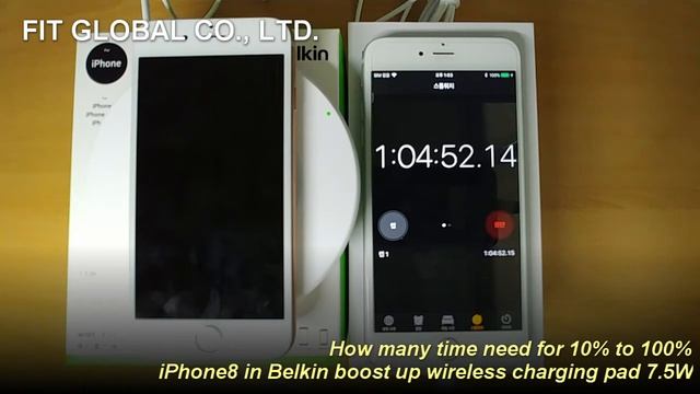 [FIT global] iPhone8, iPhone8 plus fast wireless charging time at Belkin pad смотреть онлайн