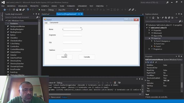 Visual C# base: lezione 13 - i TabControl смотреть онлайн