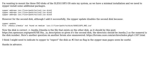 How to mount 3 ISO images as repos in SLES using zypper? (2 Solutions!!) смотреть онлайн