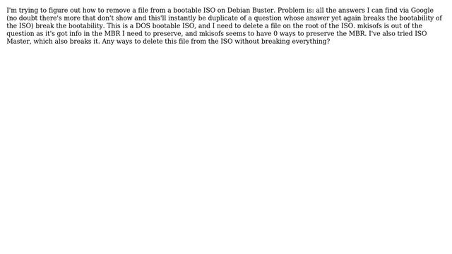 Unix & Linux: Edit BOOTABLE ISO and retain MBR смотреть онлайн