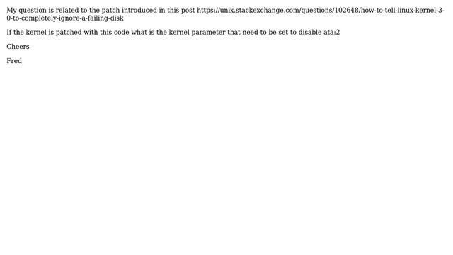 Unix & Linux: libata patch to allow disable sata port смотреть онлайн
