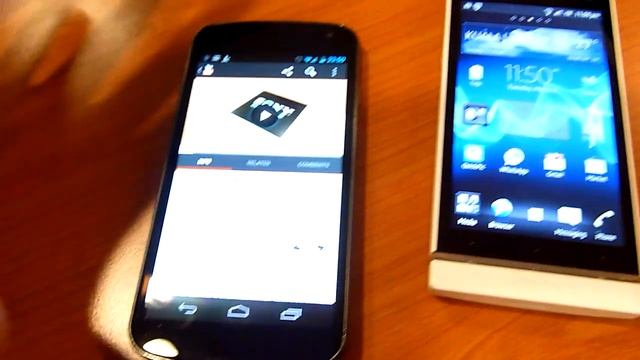 NFC Demo: Android Beam vs Android 2.3 Gingerbread смотреть онлайн