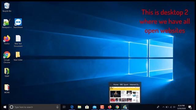 Multiple desktops in Windows 10 смотреть онлайн