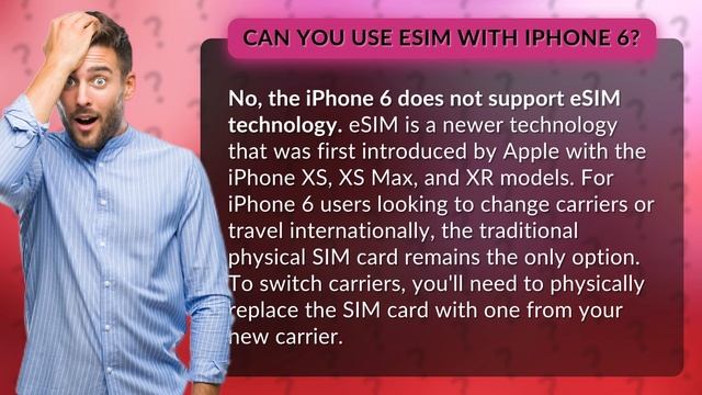 Can you use eSIM with iPhone 6? смотреть онлайн