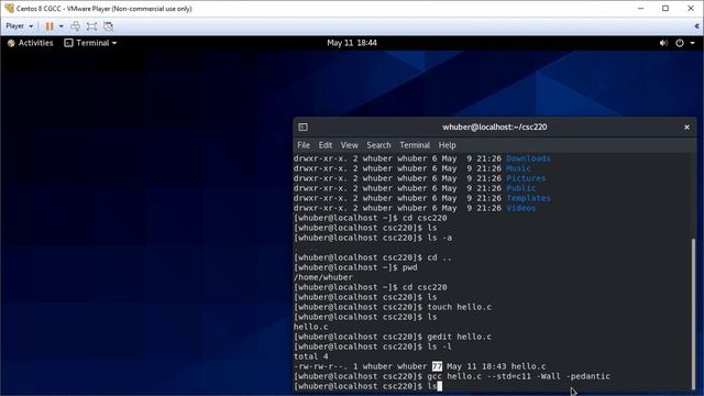 Introduction to the Linux Command Line and Compiling C with gcc смотреть онлайн