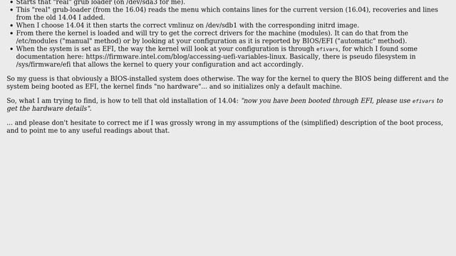 How to convert a Ubuntu BIOS install to EFI/UEFI without boot-repair on dual-Ubuntu boot hardware? смотреть онлайн