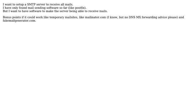 Ubuntu: Easiest way to setup a SMTP server to receive mail? смотреть онлайн