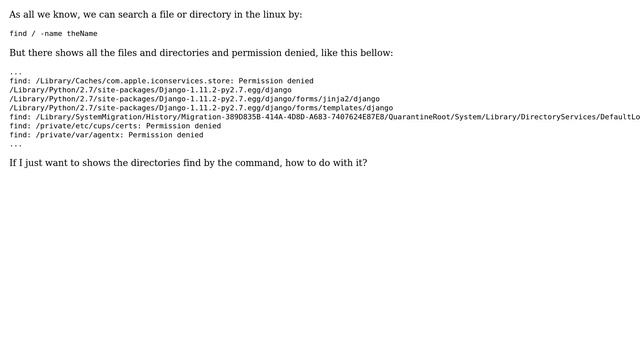 Unix & Linux: How can I search list only the directory? смотреть онлайн
