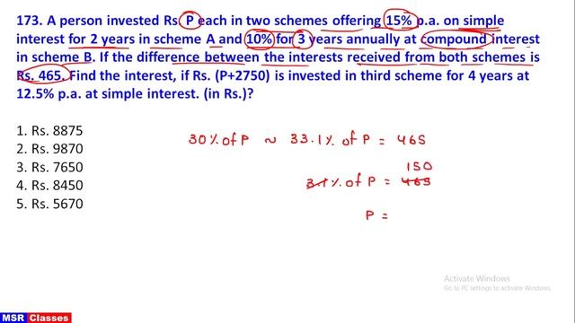 Arithmetic Word Problems - 12 || IBPS PO Prelims 2022 || MSR Classes смотреть онлайн