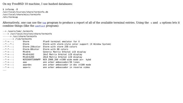 Unix & Linux: How can I check which terminal definitions are available? (4 Solutions!!) смотреть онлайн