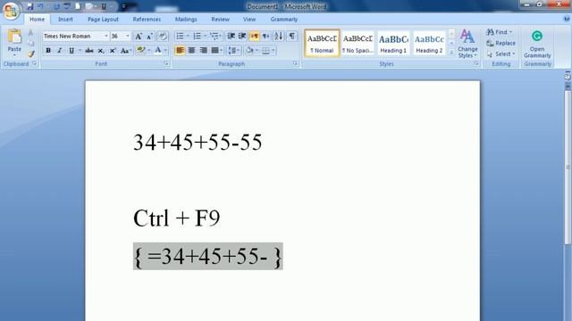 How to calculate math equations in WinWord | Lunar Computer College смотреть онлайн