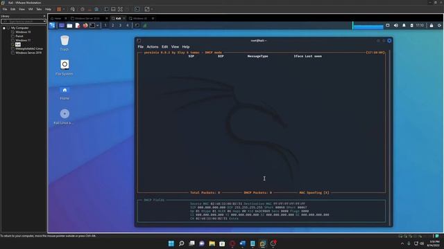 1.2 Perform a DHCP Starvation Attack using Yersinia. смотреть онлайн