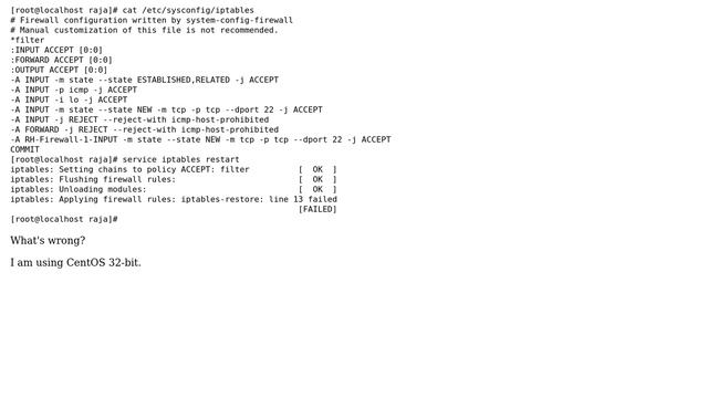 Unix & Linux: iptables-restore just says "FAILED" (2 Solutions!!) смотреть онлайн