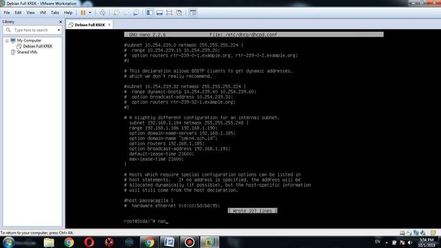 [Debian 8] Tutorial Konfigurasi DHCP Server di Debian 8 menggunakan "isc-dhcp-server" смотреть онлайн