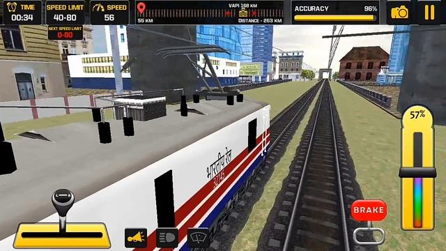 Indian train simulator 3D Android game player смотреть онлайн