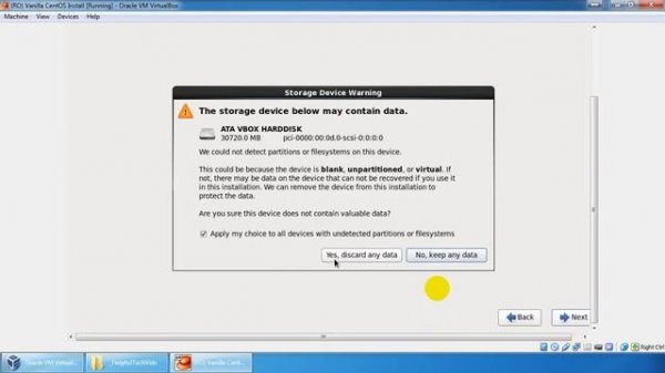 VirtualBox CentOS Install - Netinstall