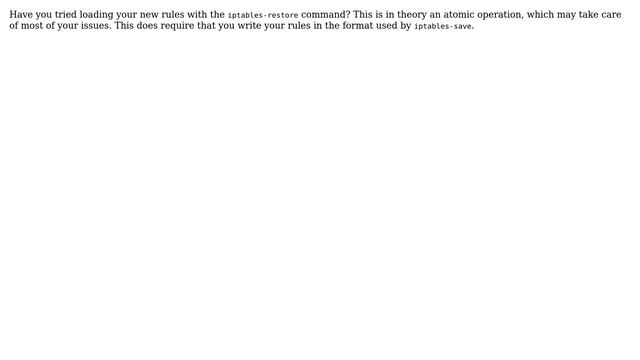 How to cleanly and silently reload iptables rules? (5 Solutions!!) смотреть онлайн