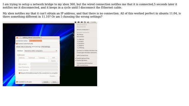 Ubuntu: Network bridge disconnects and reconnects to Xbox 360 смотреть онлайн