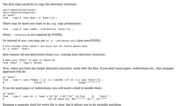 Linux: execute command on each copied file смотреть онлайн