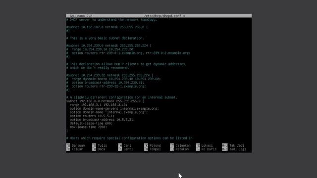 konfigurasi DHCP Server Debian 12 смотреть онлайн