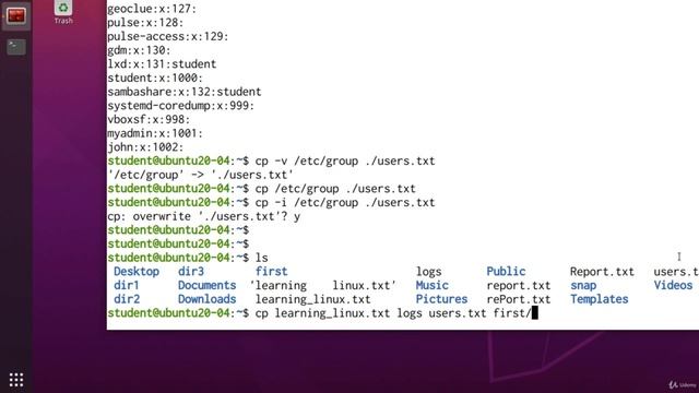 016 Copying Files and Directories cp смотреть онлайн