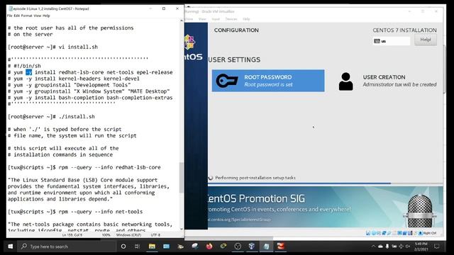 Linux 1_2 installing CentOS7 смотреть онлайн